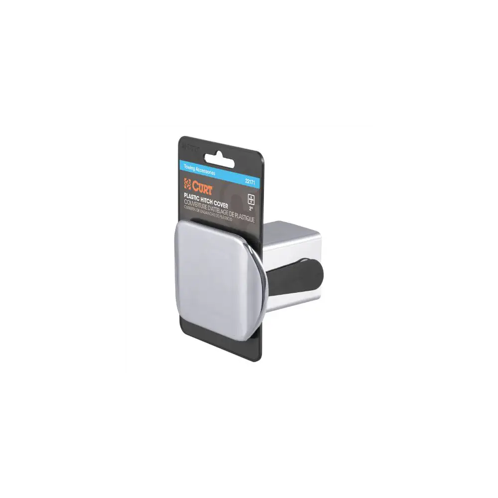 2" Chrome Plastic Hitch Tube Cover (Packaged) - CUR22171